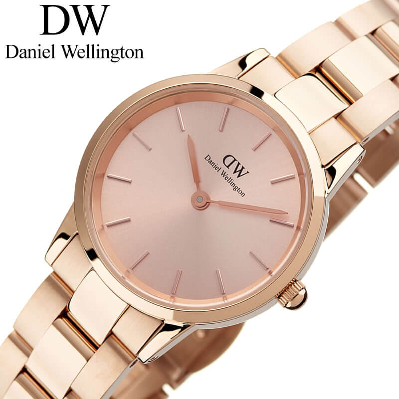 人気ブランド ダニエル ウェリントン 腕時計 アイコニック リンク Daniel Wellington Iconic Link 女性 レディース ローズゴールド ピンクゴールド 時計 W-DW00100401 人気 ブランド おすすめ おしゃれ プレゼント ギフト 観光 旅行 遠足 新生活 入学 卒業