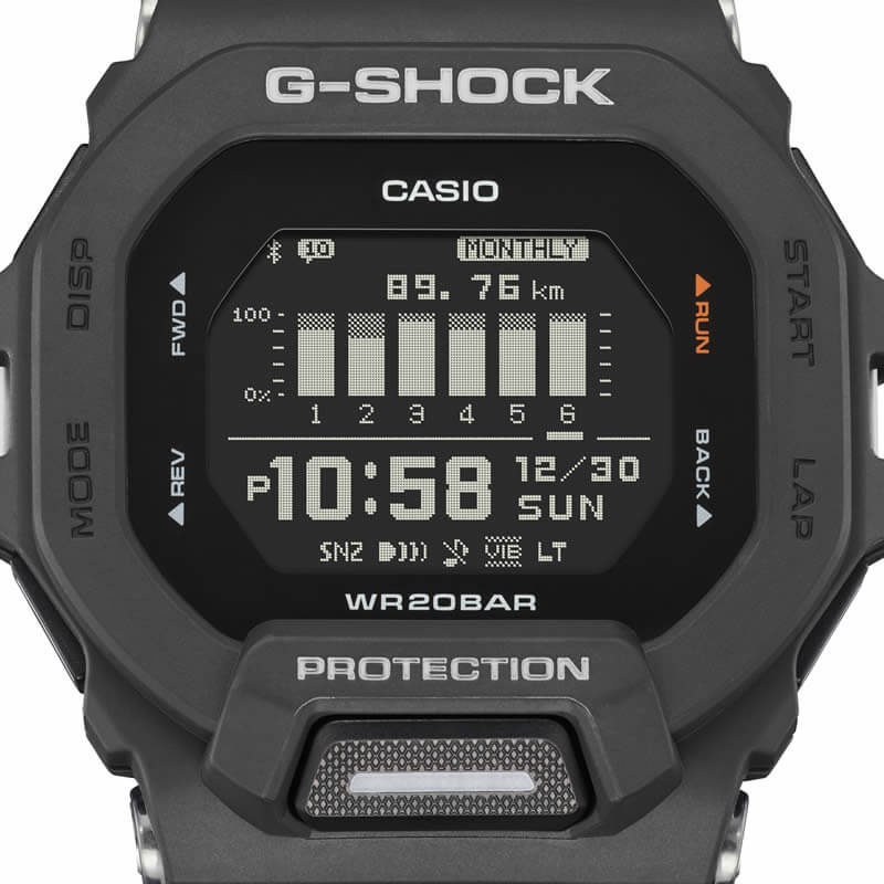G-SHOCK ジーショック 腕時計 カシオ CASIO 時計 GSHOCK Gショック ジースクアッド G-SQUAD 男性 向け メンズ GBD-200-1JF 人気 ブランド アウトドア キャンプ スポーツ レジャー 彼氏 お父さん 父 誕生日 プレゼント ホワイトデー ギフト 旅行 入学
