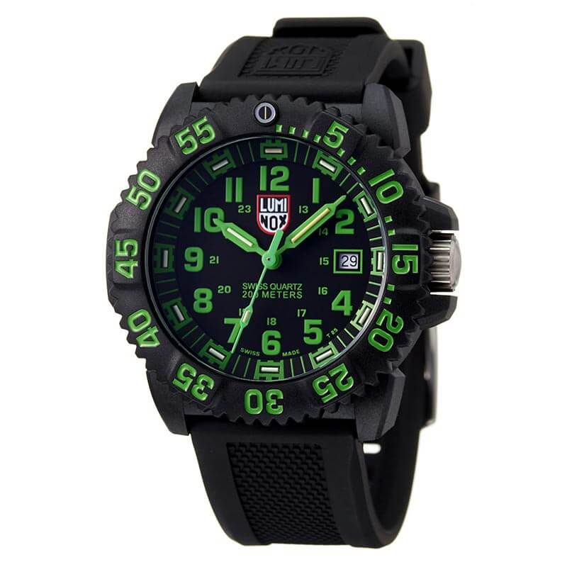 【30代 メンズ 人気ブランド】ルミノックス 腕時計 LUMINOX 時計 ネイビー シールズ カラーマークシリーズ 3050 NAVY SEALS メンズ 男性 ブラック（グリーンインデックス） 人気 ブランド おすすめ おしゃれ ブランド 彼氏 旦那 夫 誕生日 クリスマス プレゼント ギフト 2022