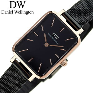 【プレゼントの定番】ダニエルウェリントン 腕時計 クアドロ Daniel Wellington QUADRO 女性 ブラック 時計 DW00100433 人気 おすすめ スクエア 四角 おしゃれ シンプル かわいい 小さめ 華奢 ブランド 彼女 記念日 誕生日 プレゼント ギフト 2022