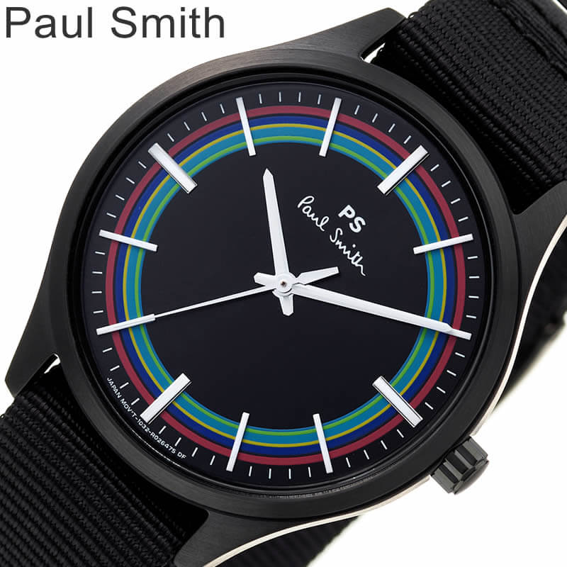 楽天ブランドアクセと腕時計のカプセルギフトの定番 ポールスミス 腕時計 Paul smith 時計 PS メンズ 男性 ブラック クォーツ 電池式 人気 おすすめ おしゃれ ブランド 彼氏 大学生 学生 社会人 入学 就職 祝い プレゼント ギフト 観光 旅行 遠足 新生活 卒業