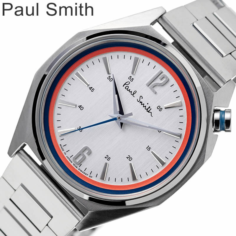 ポール・スミス ビジネス腕時計 メンズ 【10%OFF \3,300-円引】ギフトの定番 ポールスミス 腕時計 Paul smith 時計 オクタゴン Octagon メンズ 男性 シルバー クォーツ 電池式 人気 おすすめ おしゃれ ブランド 彼氏 大学生 学生 社会人 入学 就職 祝い プレゼント ギフト 観光 旅行 遠足 新生活 卒業