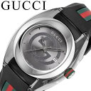 グッチ 腕時計 GUCCI 時計 シンク SYNC メンズ 男性 シルバー ブラック YA137116 人気 おすすめ おしゃれ ブランド ロゴ GG 誕生日 プレゼント ギフト 祝い 彼氏 夫 お父さん 観光 旅行 遠足 新生活 入学 卒業