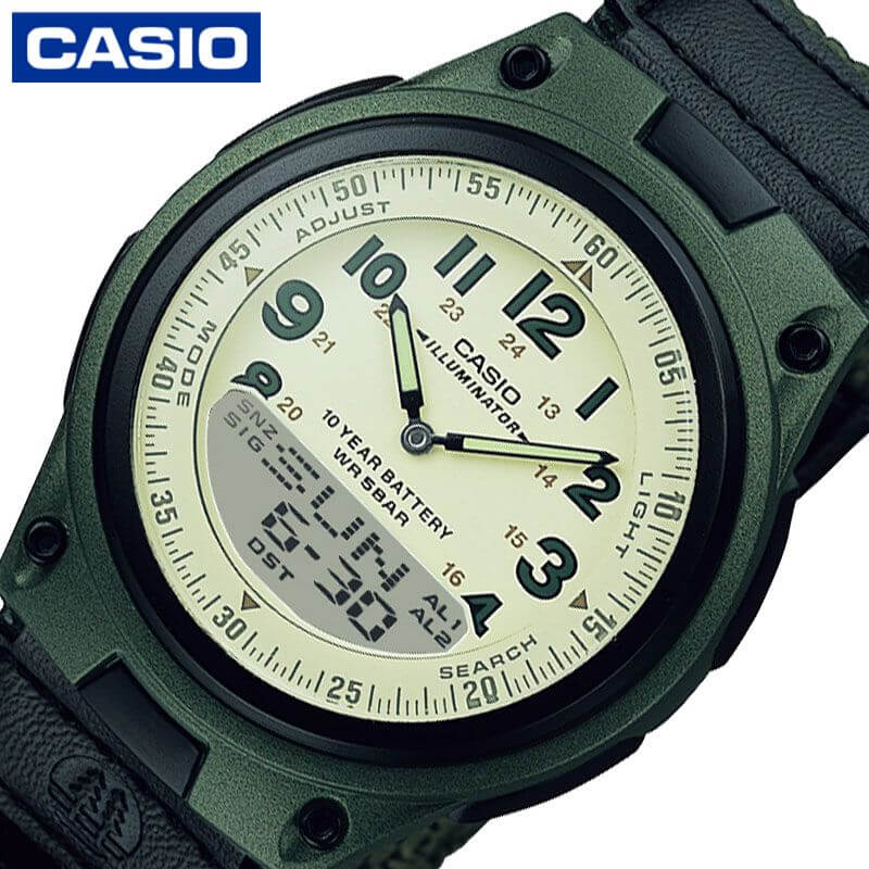 カシオ 腕時計 CASIO 時計 スタンダード STANDARD メンズ CASIO-AW-80V-3BJH 男性 ベージュ系 グリーン系 クォーツ 人気 おすすめ おしゃれ ブランド 誕生日 プレゼント ギフト 祝い 父 父親 お父さん 夫 旦那 彼氏 観光 旅行 遠足 新生活 入学 卒業