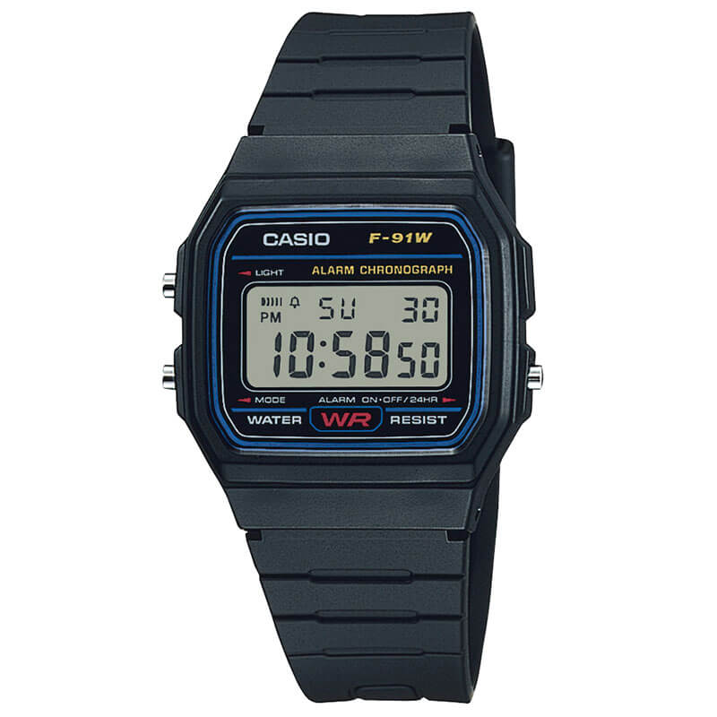 カシオ 腕時計 CASIO 時計 スタンダード STANDARD ユニセックス CASIO-F-91W-1JH ブラック 液晶 クォーツ 人気 おすすめ おしゃれ シンプル ブランド 誕生日 プレゼント ギフト 祝い 観光 旅行 遠足 新生活 入学 卒業