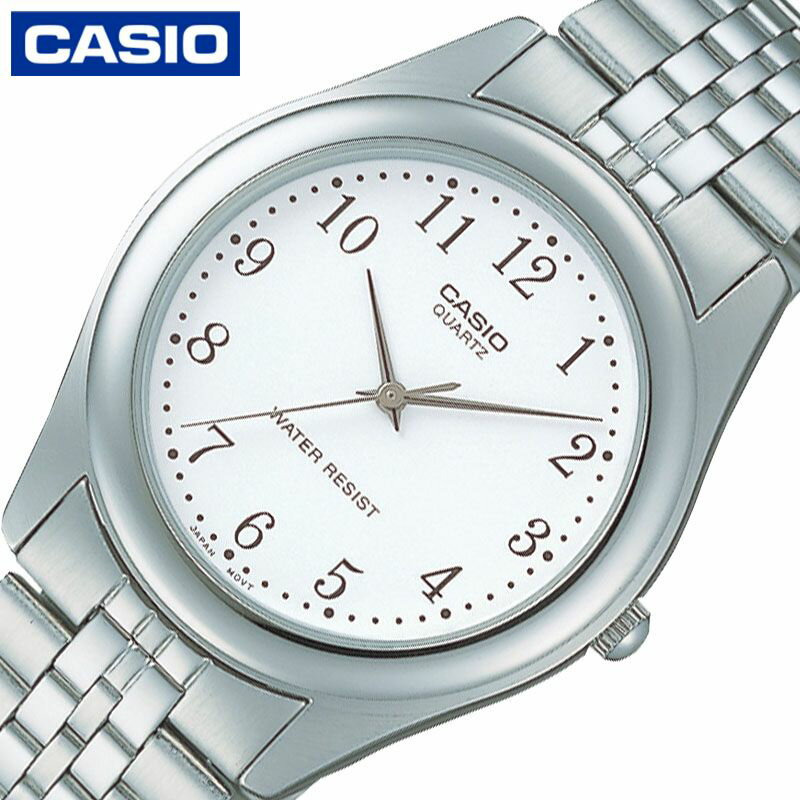 カシオ 腕時計 CASIO 時計 スタンダード STANDARD メンズ CASIO-MTP-1129AA-7BJH 男性 ホワイト シルバー クォーツ 人気 おすすめ おしゃれ ブランド 誕生日 プレゼント ギフト 祝い 父 父親 お父さん 夫 旦那 彼氏 観光 旅行 遠足 新生活 入学 卒業