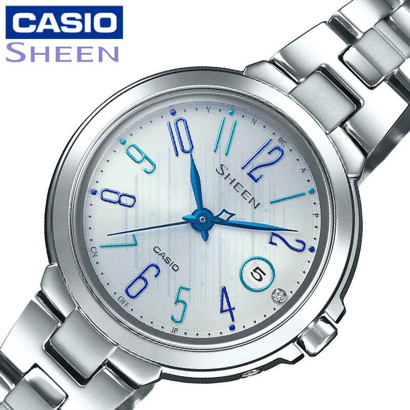 カシオ シーン 腕時計 カシオ 腕時計 CASIO 時計 シーン SHEEN レディース CASIO-SHW-5100D-7AJF 女性 ライトブルー系 シルバー 電波ソーラー 電波 ソーラー 人気 おすすめ おしゃれ スポーツ アウトドア ブランド 祝い 通学 通勤 学校 仕事 会社 旅行 遠足 新生活 入学 卒業