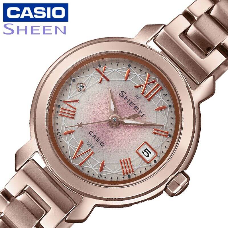 カシオ シーン 腕時計 カシオ 腕時計 CASIO 時計 シーン SHEEN レディース CASIO-SHW-5300CG-4AJF 女性 ピーチゴールド ピンクゴールド 電波ソーラークォーツ 人気 おすすめ おしゃれ ブランド 誕生日 プレゼント ギフト 祝い 母 母親 お母さん 妻 彼女 観光 旅行 遠足 新生活 入学 卒業