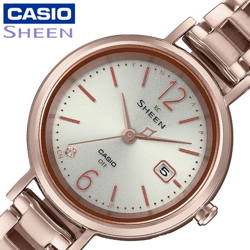 カシオ シーン 腕時計 カシオ 腕時計 CASIO 時計 シーン SHEEN レディース CASIO-SHW-5400CG-4AJF 女性 シャンパン ピンクゴールド 電波ソーラークォーツ 人気 おすすめ おしゃれ ブランド 誕生日 プレゼント ギフト 祝い 母 母親 お母さん 妻 彼女 観光 旅行 遠足 新生活 入学 卒業