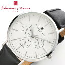 サルバトーレマーラ 腕時計 SalvatoreMarra 時計 ユニセックス SM22102-SSWH ホワイト ブラック クォーツ おすすめ おしゃれ ブランド 誕生日 プレゼント ギフト 祝い(2)