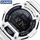 カシオ 腕時計 CASIO 時計 スタンダード STANDARD メンズ CASIO-W-S220C-7BJH 男性 ブラック 液晶 ホワイト ソーラークォーツ...