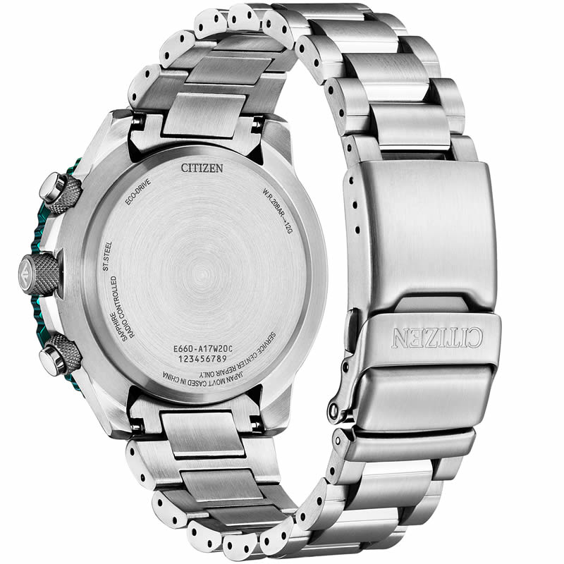 シチズン 腕時計 CITIZEN 時計 プロマスター PROMASTER メンズ CB5004-59W 男性 グリーン シルバー 電波ソーラー エコ・ドライブ電波時計 ダイレクトフライト SKYシリーズ プレゼント ギフト 仕事 ビジネス スーツ オフィス フォーマル