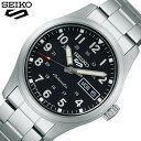 ファイブスポーツ セイコー 腕時計 ファイブスポーツ Field Sports Style SEIKO 5 メンズ ブラック シルバー 時計 機械式 自動巻き SBSA197 人気 おすすめ おしゃれ ブランド 実用 ビジネス カジュアル ファッション 話題 本格派 プレゼント ギフト 観光 旅行 遠足 新生活 入学 卒業