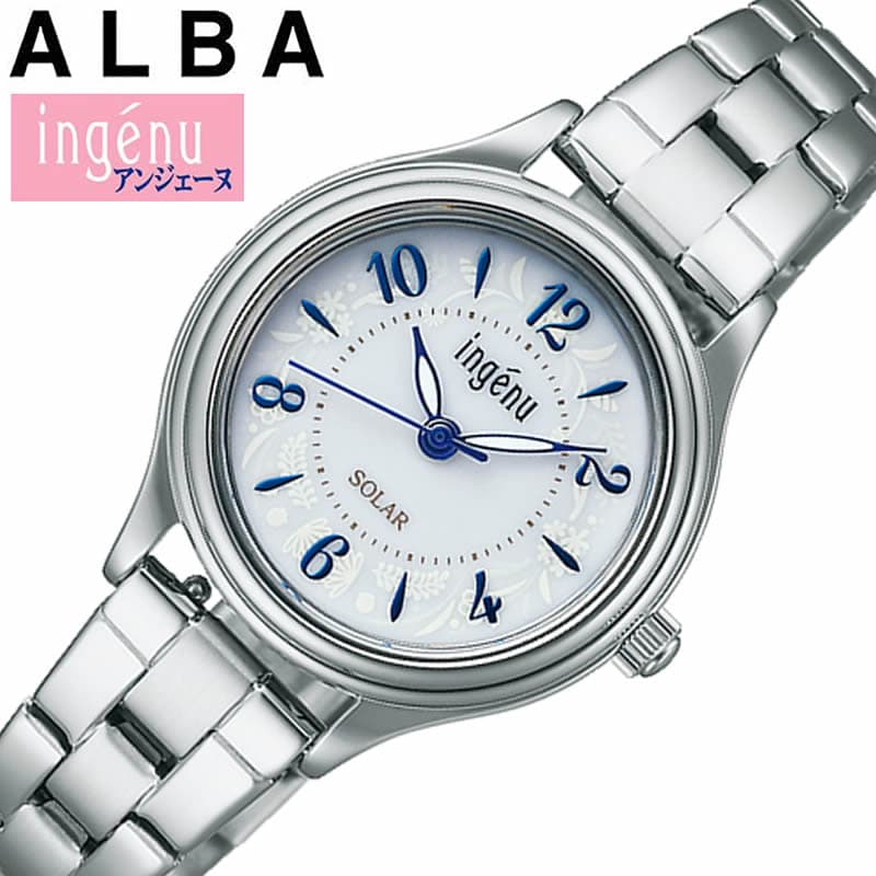 セイコー アルバ 腕時計（レディース） セイコー アルバ 腕時計 SEIKO ALBA 時計 アンジェーヌ ingenu レディース ホワイト ソーラー AHJD436 人気 おすすめ おしゃれ ブランド プレゼント ギフト 観光 旅行 遠足 新生活 入学 卒業