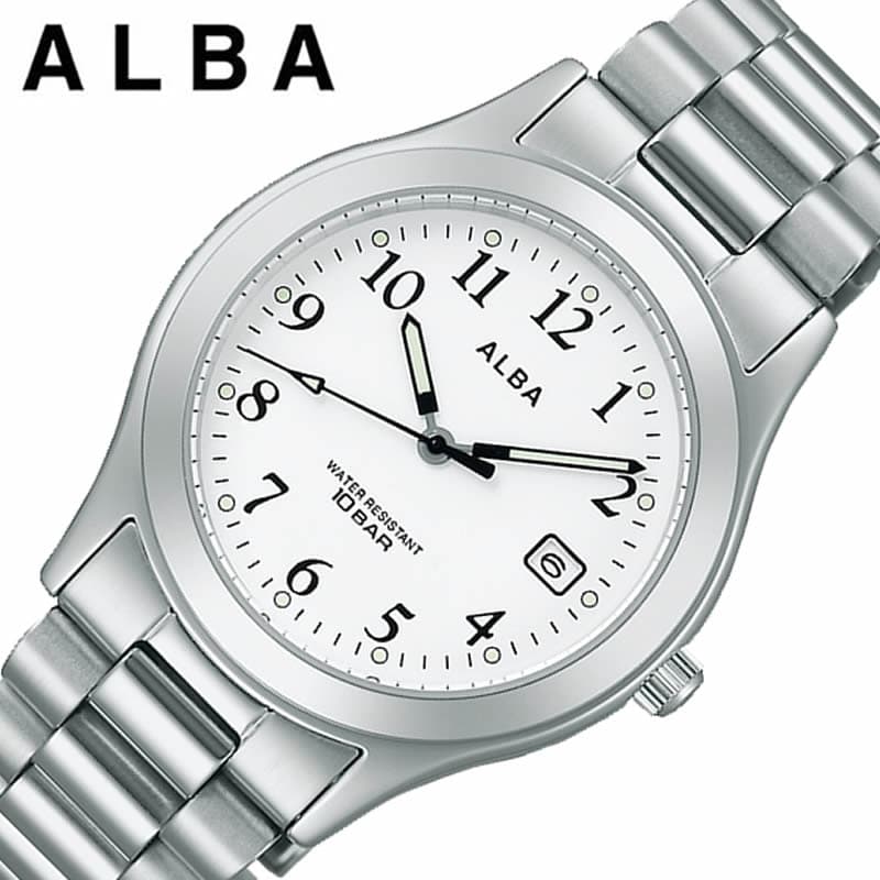 乐天商城 - 受験用腕時計 セイコー アルバ 腕時計 SEIKO ALBA 時計 メンズ シルバーホワイト シンプル 受験 面接 見やすい わかりやすい AQGK475 おすすめ おしゃれ ブランド プレゼント 入学 卒業 ギフト 受験腕時計 受験対応 受験時計 受験ウォッチ