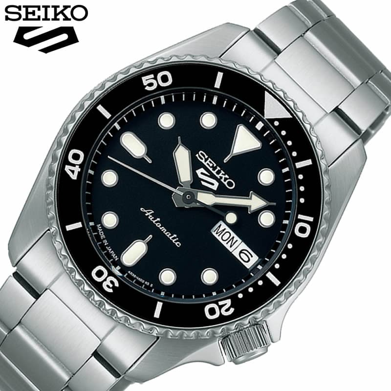 ファイブスポーツ ＼お父さんへ贈る／セイコー 腕時計 SEIKO 時計 ファイブスポーツ SKX Sports Style 5 メンズ SBSA225 男性 ブラック シルバー メカニカル 自動巻 手巻つき 人気 おしゃれ ブランド プレゼント ギフト 仕事 ビジネス スーツ オフィス 営業 職 フォーマル 新生活