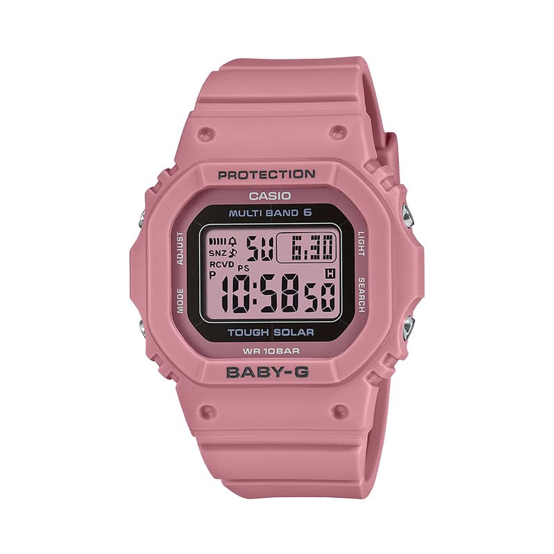 ブランドアクセと腕時計のカプセルのカシオ 腕時計 CASIO 時計 ベイビー ジー BABY-G レディース CASIO-BGD-5650-4JF 女性 ピンク ソーラー 頑丈 タフ スポーツ 運動 学校 部活 ランニング 登山 ウォーキング 定番 かわいい おすすめ ブランド プレゼント 入学 ギフト 母の日｜アングル3