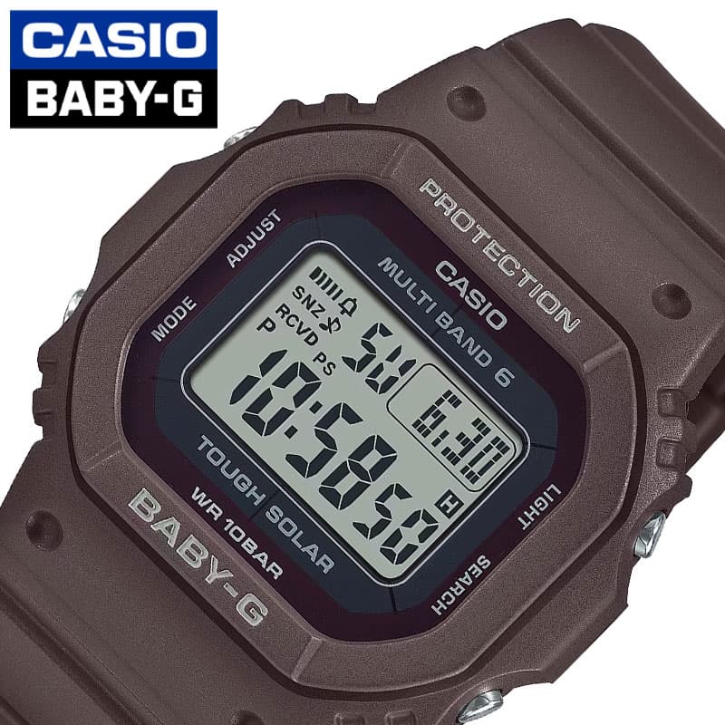 カシオ ベビーG ソーラー腕時計 レディース カシオ 腕時計 CASIO 時計 ベイビー ジー BABY-G レディース CASIO-BGD-5650-5JF 女性 ブラウン ソーラー 頑丈 タフ スポーツ 運動 学校 部活 ランニング 登山 ウォーキング 定番 かわいい カワイイ 人気 おすすめ おしゃれ ブランド プレゼント ギフト 観光 旅行 新生活