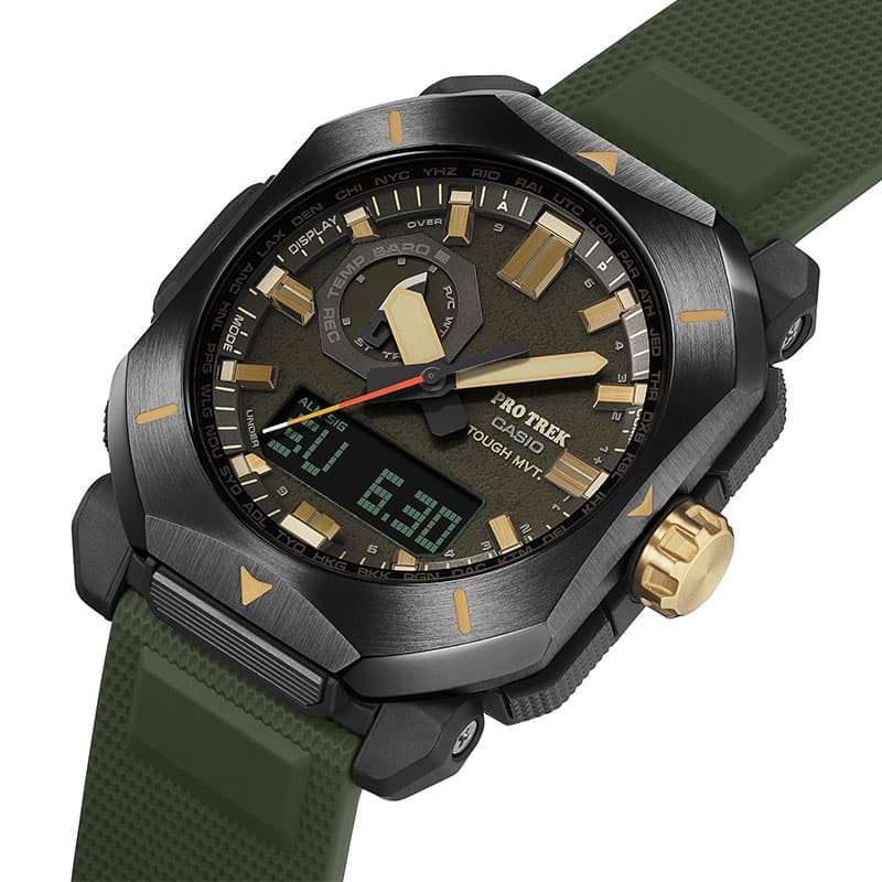 【23%OFF 16126円引】 カシオ 腕時計 CASIO 時計 プロトレック PRW-6900シリーズ PRO TREK Climber Line メンズ PRW-6900Y-3JF 男性 ダークグリーン ソーラー アウトドア キャンプ アナデジ 武骨 フェス 夏フェス おしゃれ ブランド 防水 頑丈 ホワイトデー ギフト