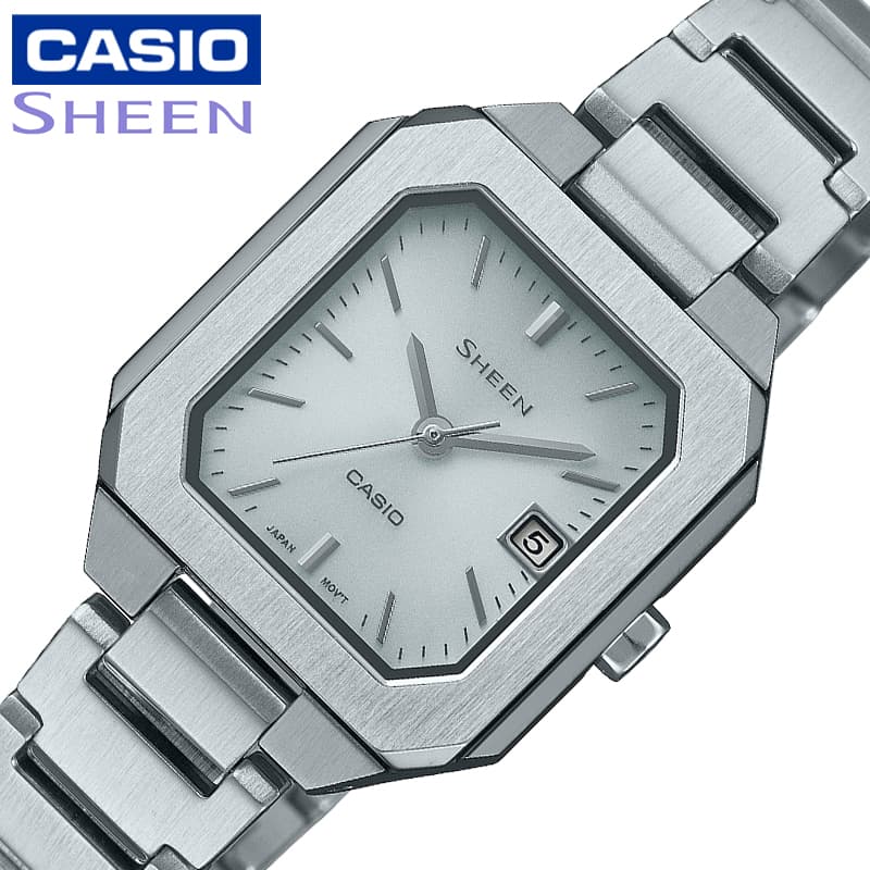 カシオ シーン 腕時計 カシオ 腕時計 CASIO 時計 シーン ソーラーサファイアモデル SHEEN Solar Sapphire Model レディース SHS-4528J-7AJF 女性 シルバー きれい 綺麗 落ち着き シンプル シック 人気 おすすめ おしゃれ ブランド プレゼント ギフト 防水 頑丈 旅行 遠足 新生活 入学 卒業