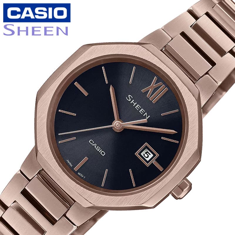 カシオ シーン 腕時計 カシオ 腕時計 CASIO 時計 シーン SHEEN レディース CASIO-SHS-4529CG-1AJF 女性 ブラック ブロンズ ソーラー ビジネス オフィス きれいめ かわいい カワイイ 人気 おすすめ おしゃれ ブランド プレゼント ギフト 観光 旅行 遠足 新生活 入学 卒業