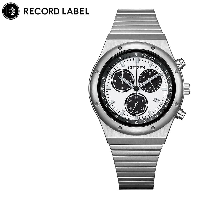 乐天商城 - シチズン 腕時計 CITIZEN 時計 レコードレーベル RECORD LABEL メンズ AT2541-54A 男性 ホワイト シルバー ソーラー ビジネス オフィス シンプル 高性能 万能 センス 上品 こだわり 贈り物 おすすめ おしゃれ ブランド プレゼント 新社会人 入学 卒業 ギフト