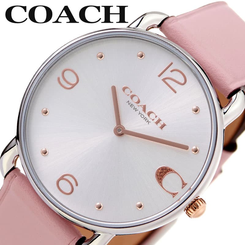 コーチ 腕時計 COACH 時計 エリオット ELLIOT レディース 14504199 女性 シルバー ピンク ブランド 小さい 小さめ 華奢 シンプル きれいめ かわいい 定番 彼女 妻 上品 大人 贈り物 おすすめ おしゃれ プレゼント バレンタイン ギフト 入学