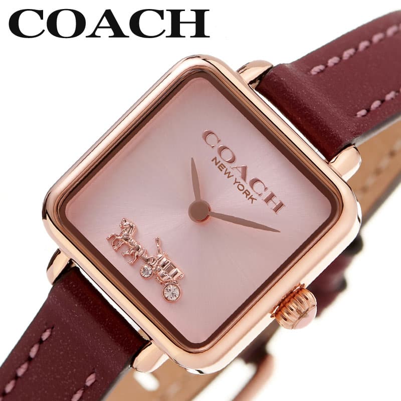 【29%OFF 11275円引】 コーチ 腕時計 COACH 時計 キャス CASS レディース 14504229 女性 シルバーピンク ワインレッド ブランド 小さい 小さめ 華奢 シンプル きれいめ かわいい 定番 彼女 妻 上品 大人 贈り物 おすすめ おしゃれ プレゼント ホワイトデー ギフト