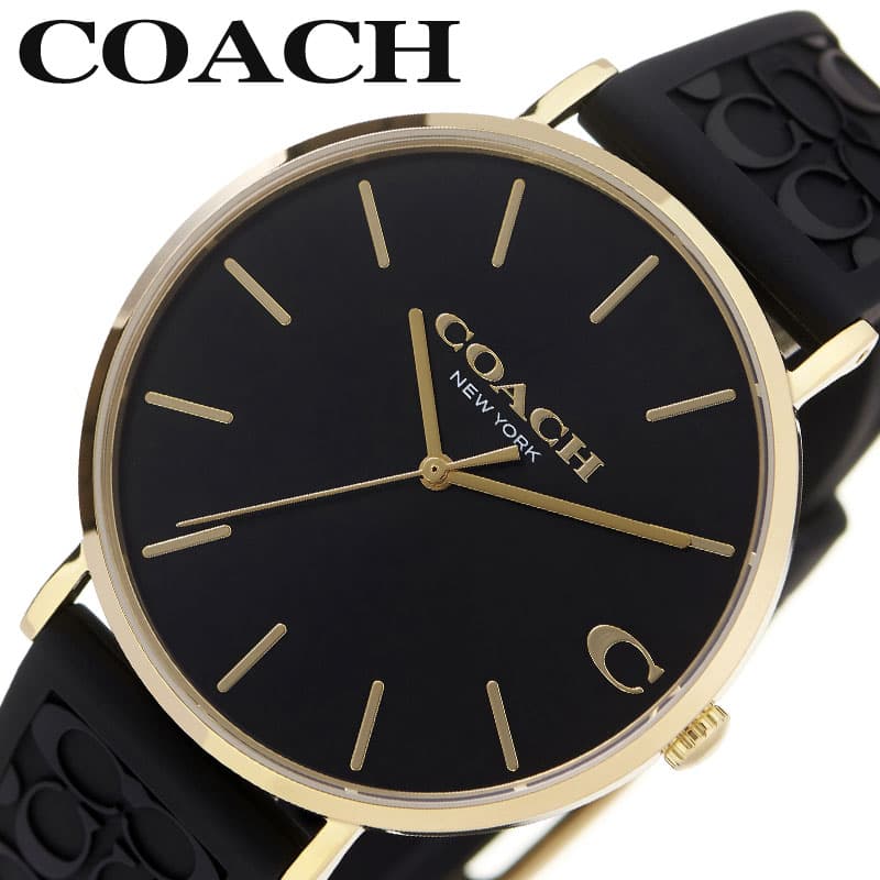 コーチ 腕時計（メンズ） 【32%OFF \9,603-円引】コーチ 腕時計 COACH 時計 チャールズ Charles メンズ CO-14602633 男性 ブラック ブランド 大学生 彼氏 贈り物 定番 モテる 王道 スーツ 旦那 夫 上品 卒業 入学 進学 合格 転勤 景品 人気 おすすめ おしゃれ プレゼント ギフト 新生活