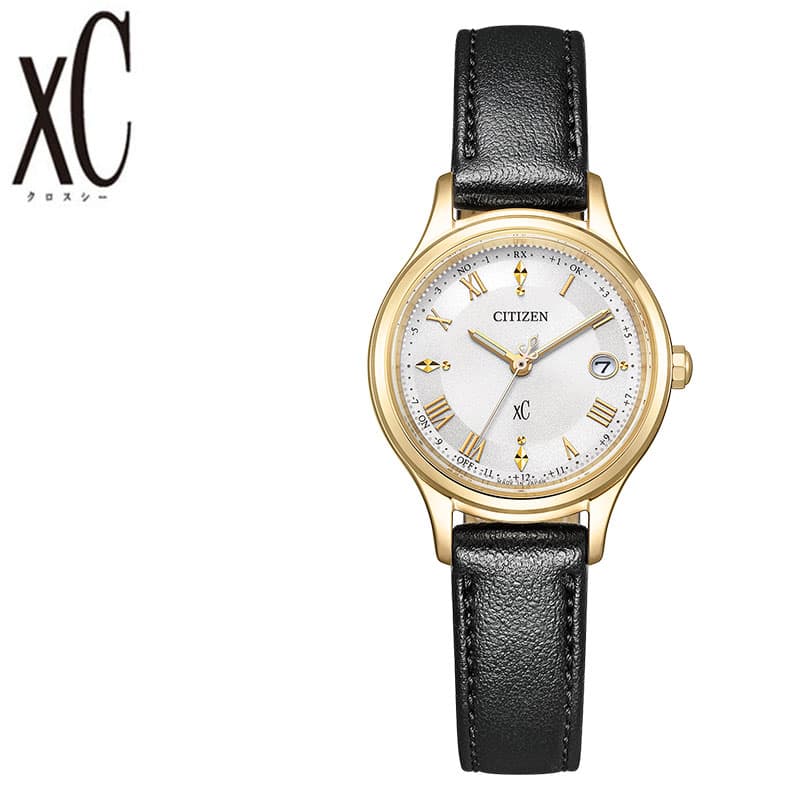 xC - シチズン 腕時計 CITIZEN 時計 クロスシー xC レディース ES9492-14A 女性 ホワイト ブラック 電波ソーラー ビジネス オフィス 華奢 シンプル きれいめ かわいい 高性能 万能 センス 上品 こだわり 贈り物 ブランド プレゼント 新社会人 入学 卒業 ギフト 母の日