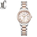 シチズン 腕時計 CITIZEN 時計 クロスシー xC レディース ES9496-64W 女性 ベージュ ピンクゴールド 電波ソーラー ビジネス オフィス 華...