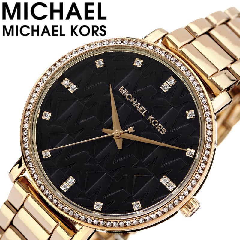 マイケルコース マイケル コース 腕時計 MICHAEL KORS 時計 パイパー PYPER レディース MK4593 女性 ブラック ゴールド 大人カジュアル スーツ 本格 贈り物 彼氏 旦那 夫 お祝い 卒業 入学 進学 研修 合格 転勤 景品 人気 おしゃれ ブランド プレゼント ギフト 新生活