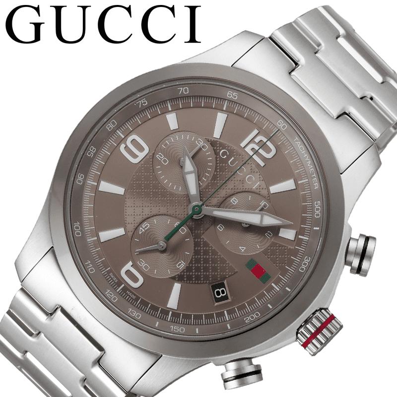 グッチ 腕時計 GUCCI 時計 Gタイムレスクロノ G Timeless Chrono メンズ YA126289 ブラウン シルバー ブランド 高級 ジュエリー 綺麗 きれい シンプル メタル オフィス きれいめ 定番 モテる ラグジュアリー 人気 おしゃれ プレゼント ギフト 記念日 旅行 新生活