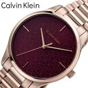 カルバンクライン 腕時計 Calvin Klein 時計 アイコニック Iconic レディース 25200169 女性 ボルドー ピンクゴールド デザイン 本...