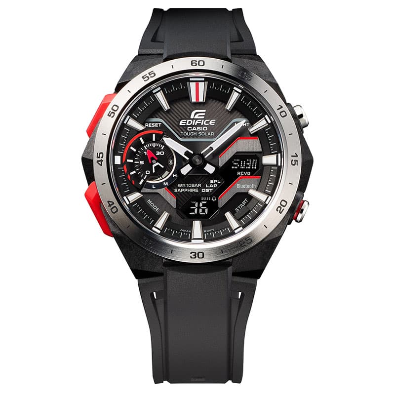 カシオ 腕時計 CASIO 時計 エディフィス ウィンドフロウ EDIFICE WINDFLOW メンズ ブラック ソーラー スポーツ カジュアル Bluetooth 男性 頑丈 タフ タフネス ECB-2200YP-1AJF おすすめ おしゃれ ブランド プレゼント ホワイトデー ギフト