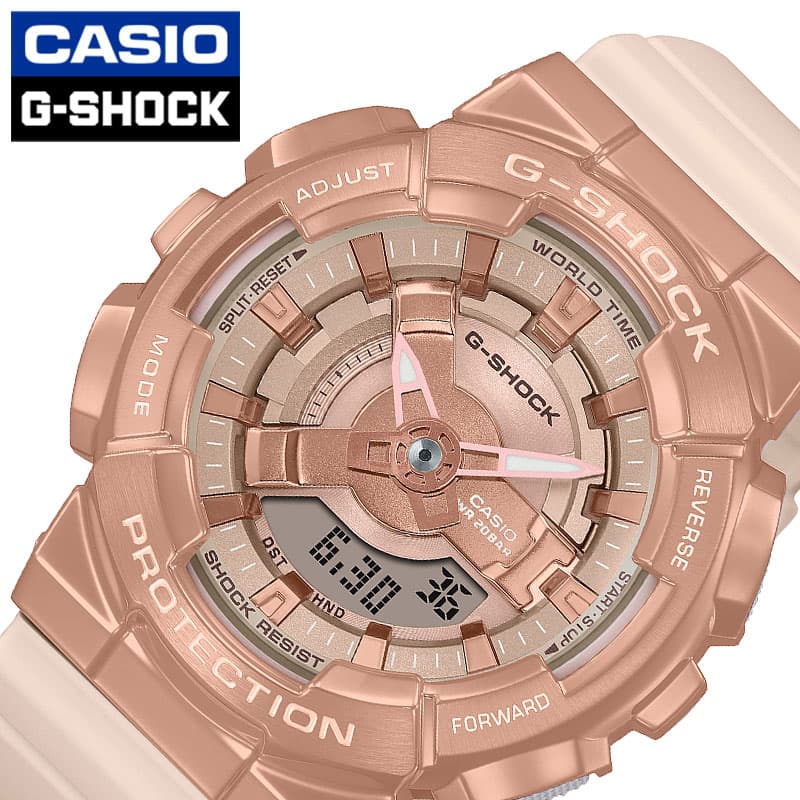 カシオ G-SHOCK 腕時計（レディース） カシオ 腕時計 CASIO 時計 ジーショック メタルカバード G-SHOCK METAL COVERED レディース ピンク GSHOCK Gショック 女性 軽量 頑丈 タフ タフネス 軽い 防水 ファッション レディースファッション 人気 おしゃれ ブランド プレゼント ギフト スポーツ 新生活