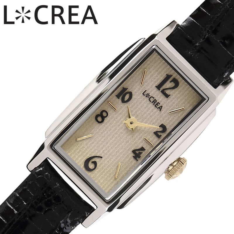 CARTIER - ルクレア 腕時計 LCREA 時計 レクタングル レディース シルバー ソーラー ビジネス 女性 電池交換不要 日本製 かわいい ファッション made in japanエレガンス ブランド プレゼント 新社会人 入学 卒業 ギフト LC2002-SSTBK 母の日