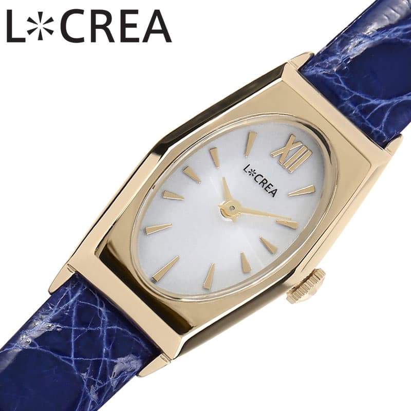 C, D, T, R, W - ルクレア 腕時計 LCREA 時計 オヴァール レディース ゴールド ソーラー ビジネス 女性 電池交換不要 日本製 かわいい ファッション made in japan高級感 エレガンス ブランド プレゼント 新社会人 入学 卒業 ギフト LC2003-GPCBL 母の日