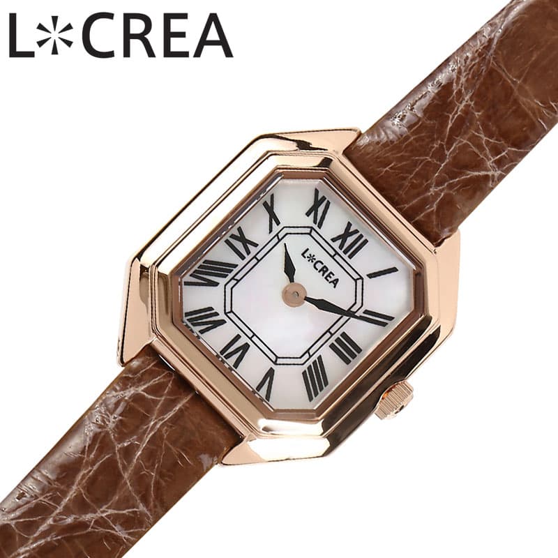 乐天商城 - ルクレア 腕時計 LCREA 時計 キャレ CARRE レディース ピンクゴールド ソーラー カレ ビジネス 女性 電池交換不要 日本製 かわいい ファッション made in japan おすすめ ブランド プレゼント 新社会人 入学 卒業 ギフト LC2004-PGCMO 母の日