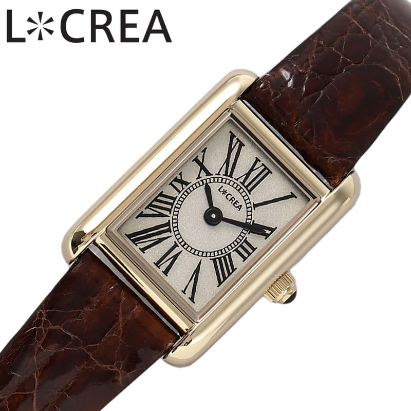 OMEGA - ルクレア 腕時計 LCREA 時計 パラッレーラ PARALLELA レディース ゴールド ソーラー パラレラ ビジネス 女性 電池交換不要 日本製 かわいい ファッション made in japan ブランド プレゼント 新社会人 入学 卒業 ギフト LC2101-GPCBR 母の日