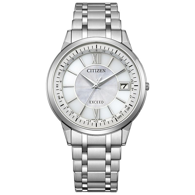 シチズン 腕時計 CITIZEN 時計 エクシード メンズ 電波 ソーラー 男性 仕事 ビジネス スーツ オフィス 記念日 彼氏 夫 旦那 様 父 息子 電波ソーラ 電波時計 カレンダー チタン 軽量 薄型 シンプル CB1140-61D ブランド プレゼント ギフト