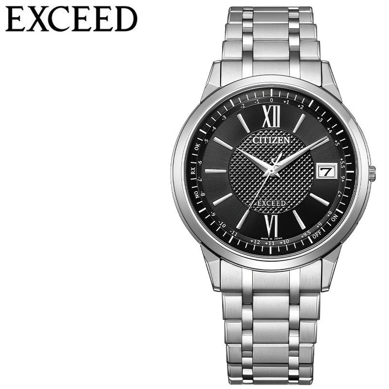 シチズン 腕時計 CITIZEN 時計 エクシード メンズ 電波 ソーラー 男性 仕事 ビジネス スーツ オフィス 記念日 彼氏 夫 旦那 様 父 息子 電波ソーラ 電波時計 カレンダー チタン 軽量 薄型 シンプル CB1140-61E ブランド プレゼント ギフト