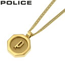 ポリス 腕時計（メンズ） ポリス アクセサリー POLICE ネックレス トークン TOKEN メンズ ゴールド 男性 誕生日 記念日 お祝い 贈り物 彼氏 夫 旦那 パパ 父 息子 ファッション かっこいい 26155PSG 定番 人気 おすすめ おしゃれ ブランド プレゼント ギフト