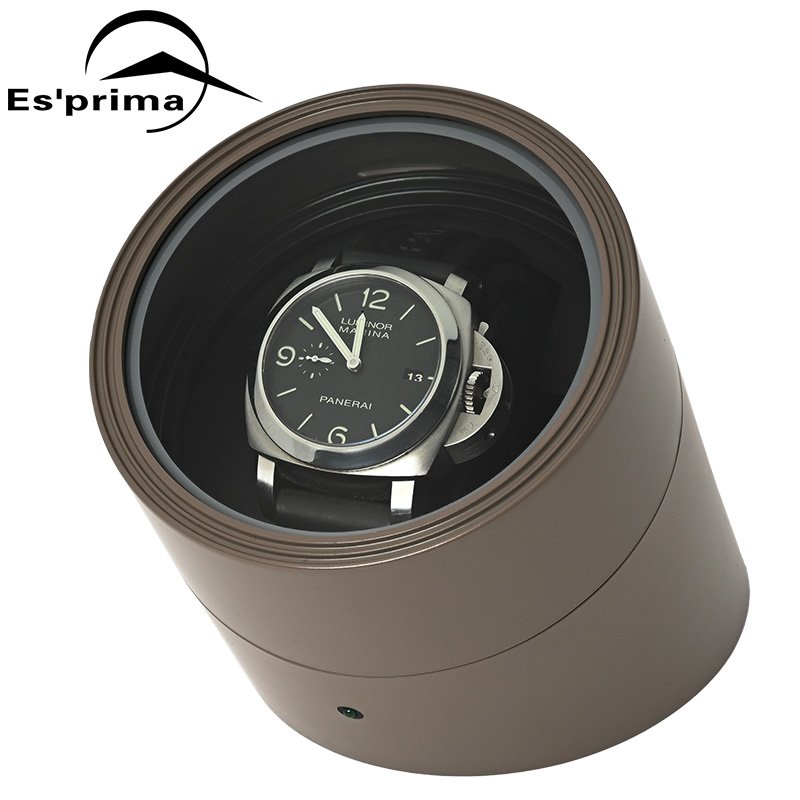 ワインディング マシーン エスプリマ Esprima Winding Machine ワインダー ES-10302WG ウォームグレー 腕時計 自動巻き 機械式時計 マブチモーター搭載 静音 静か グレー 高級感 コンパクト 保管 おしゃれ ブランド プレゼント クリスマス ギフト