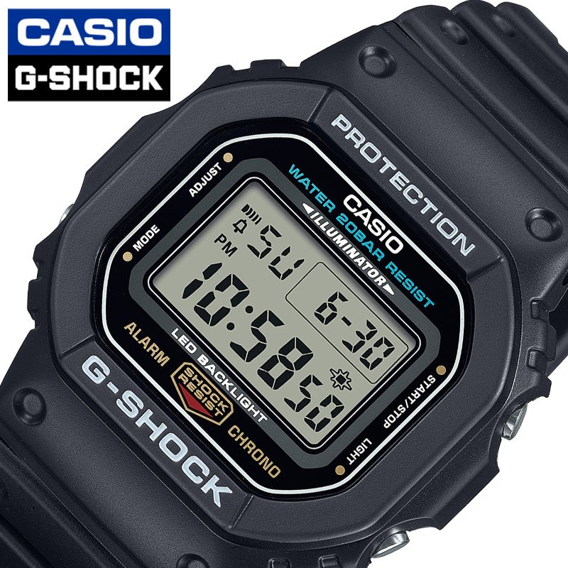 楽天ブランドアクセと腕時計のカプセルカシオ 腕時計 CASIO 時計 G-SHOCK GSHOCK ジーショック メンズ 男性 デジタル レディース 女性 アウトドア キャンプ 日付 曜日 ストップウォッチ アラーム 彼氏 夫 旦那 様 パパ 父 息子 防水 学生 中学生 高校生 DW-5600UE-1JF クリスマス ギフト