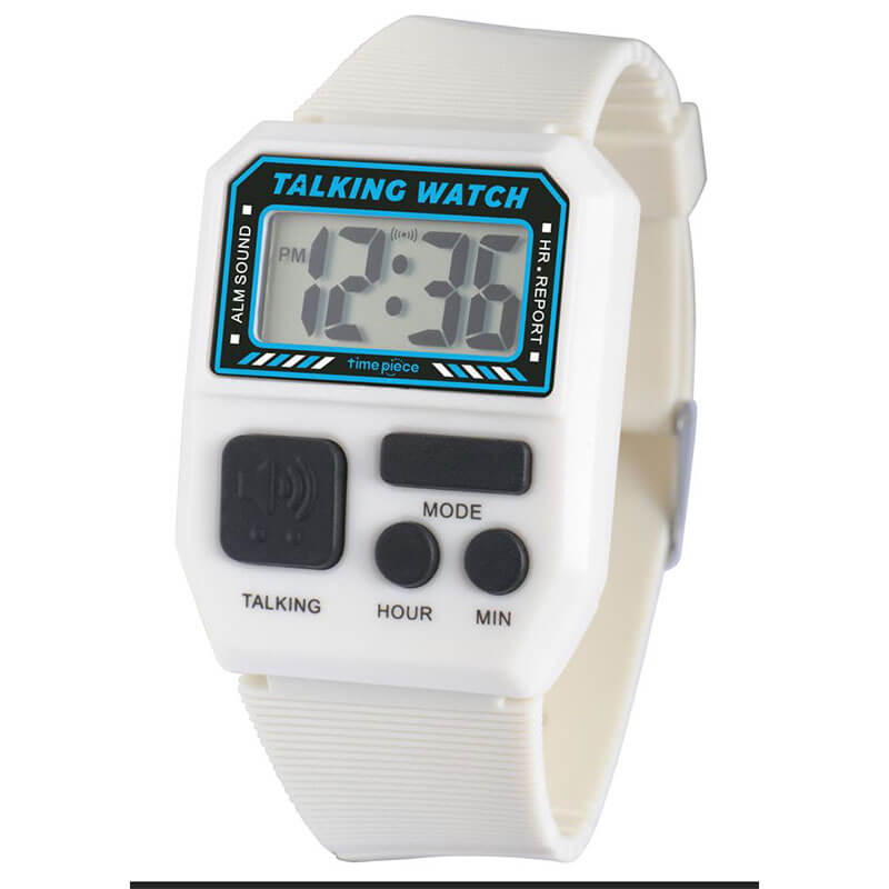 タイムピース 腕時計 TIME PIECE 時計 デジタルトーキングウォッチ Digital Talking Watch ユニセックス TPW101T-WT ホワイト おすすめ おしゃれ ブランド プレゼント ホワイトデー ギフト