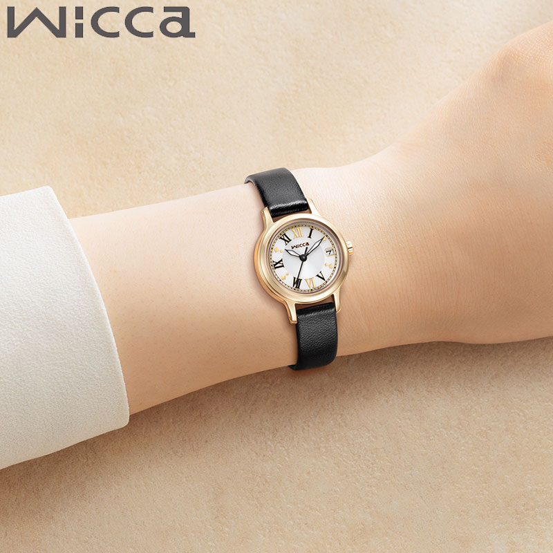 シチズン CITIZEN wicca SOLAR-TECH KH4-921-92 腕時計 時計 ウィッカ ソーラーテック レディース 女性 アイボリー ブラック ソーラー 人気 おすすめ おしゃれ ブランド プレゼント クリスマス ギフト
