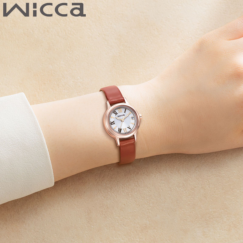 シチズン CITIZEN wicca SOLAR-TECH KH4-963-14 腕時計 時計 ウィッカ ソーラーテック レディース 女性 ホワイト レッド ソーラー 人気 おすすめ おしゃれ ブランド プレゼント クリスマス ギフト