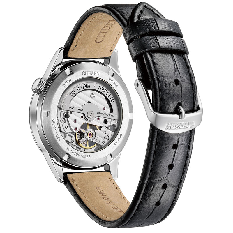 シチズン 腕時計 CITIZEN 時計 シチズンコレクション メカニカル オープンハート COLLECTION メンズ NH9131-14E 男性 ブラック 機械式腕時計 おすすめ おしゃれ ブランド プレゼント ホワイトデー ギフト