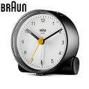 ブラウン 置時計 BRAUN ブラウン置時計 BC01BW 目覚まし時計 アナログ アラームクロック ANALOG ARALM CLOCK ユニセックス ブラック×ホワイト クオーツ(静音設計) 人気 おすすめ おしゃれ ブランド プレゼント クリスマス ギフト